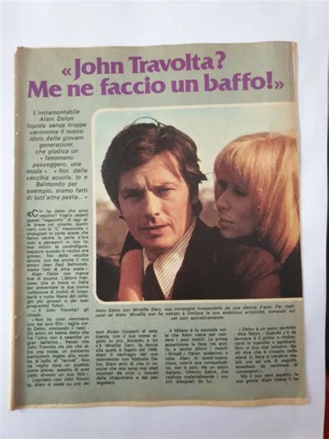 COUPURE DE PRESSE CLIPPING ALAIN DELON RARE VINTAGE 1978 3 Pag EUR