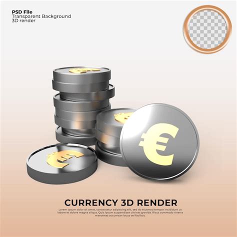 Premium Psd Currency Coin Exchange D Euro