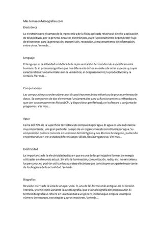 Más temas en monografías PDF