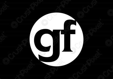 Initial Monogram Letter Gf Logo Design Vector Template Gf Letter