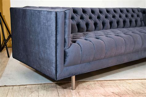 Modern Tufted Velvet Sofa For Sale At 1stdibs Modern Velvet Sofas