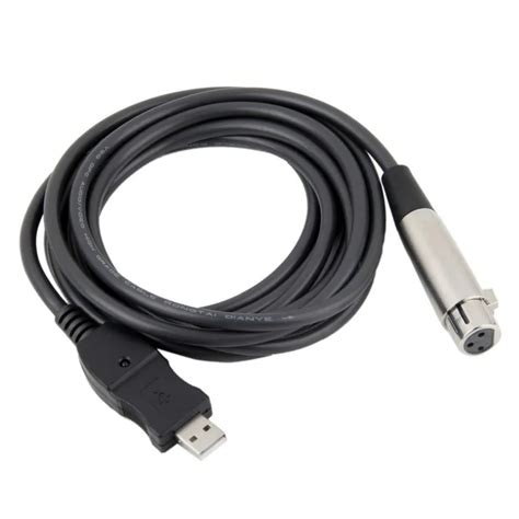 200pcs USB Male to XLR Female Microphone Cable 3M adapter Audio Extension Cable Black-in HDMI ...