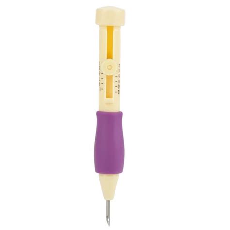 Akozon stylo de broderie Poinçon d aiguille de broderie avec outil de