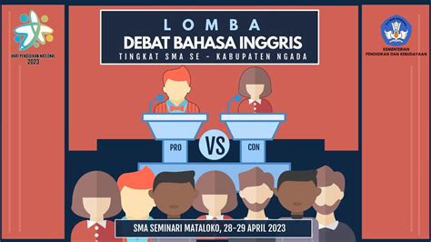 LOMBA DEBAT BAHASA INGGRIS BABAK IV BESAR TINGKAT SMA SE KABUPATEN