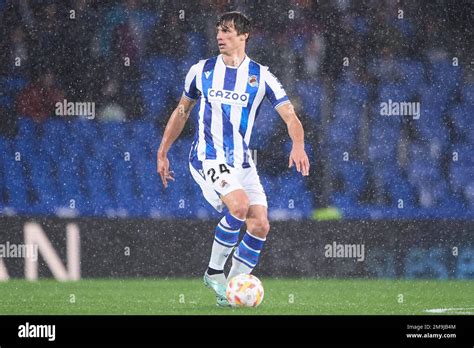 Robin le Normand of Real Sociedad during the Copa del Rey match between ...