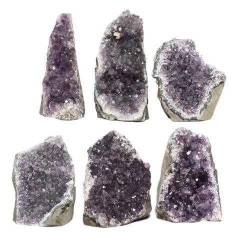 2 71kg Amethyst Crystal Geode Specimen Set 6 Pieces L355 For Sale