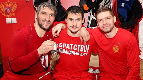 Alex Ovechkin Evgeny Kuznetsov And Dmitry Orlov Win Bronze At