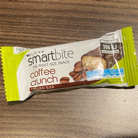 Smartbite Foods Coffee Crunch Vegan Bar Reviews Abillion