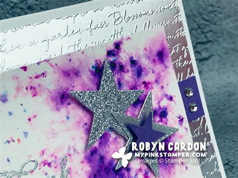 VIDEO Episode 769 Stampin Up Stargazing With Pigment Sprinkles