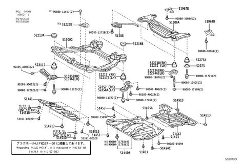 2007 Lexus Rx 350 Suspension Subframe Crossmember Rear Body Interior 512060e020 Genuine