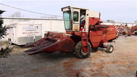 Video International 615 Three Row Combine With Bean Table Youtube