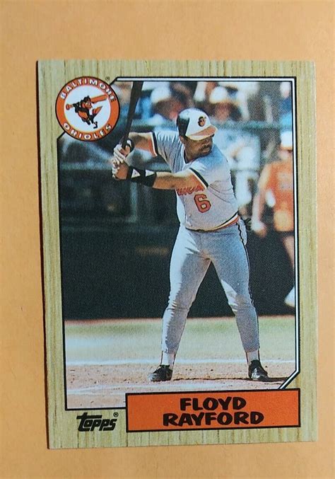 1987 Topps Baseball Card Floyd Rayford Baltimore Orioles 426 Ebay