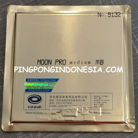 Yinhe Moon Pro Medium Rubber Pingpong Karet Pingpong Karet Tenis Meja