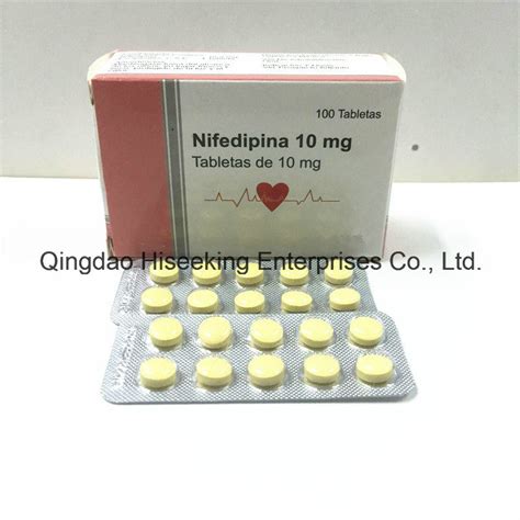 Gmp Certified Pharmaceutical Chemicals Nifedipine Tablet 10mg Human