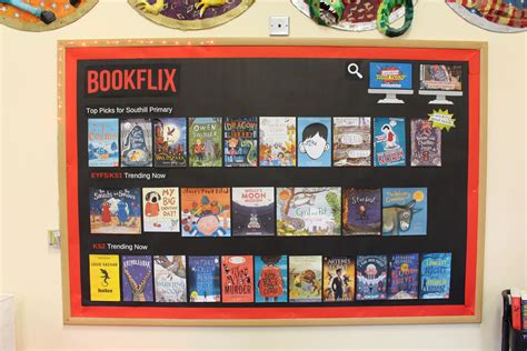 Bookflix Display Within Our School Hall Reading Display Primary Classroom Displays Classroom