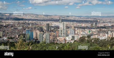 Landscape Of High Buildings In Bogota Colombia Stock Photo Alamy