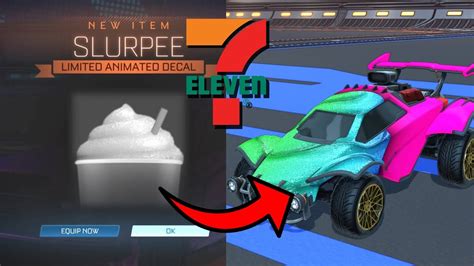 New Eleven Slurpee Decal In Rocket League Showcase Youtube