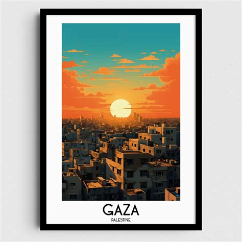 Gaza Travel Wall Art, Palestine Painting Gifts, Middle East Home Decor ...