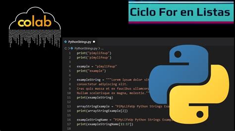 Cómo Usar el Ciclo For en Listas en Python Google Colab YouTube