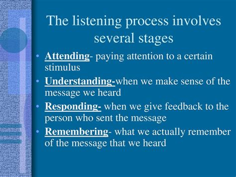 The Art Of Listening Meaning Ppt Download