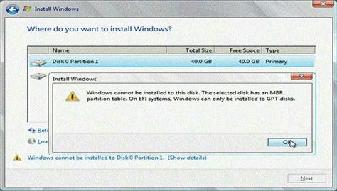 2 Methods To Fix Windows Cannot Be Installed To This Disk Gpt And Mbr