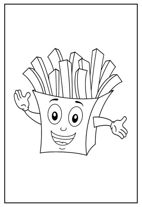 Desenhos De Batata Frita Para Colorir E Imprimir Pinte Online