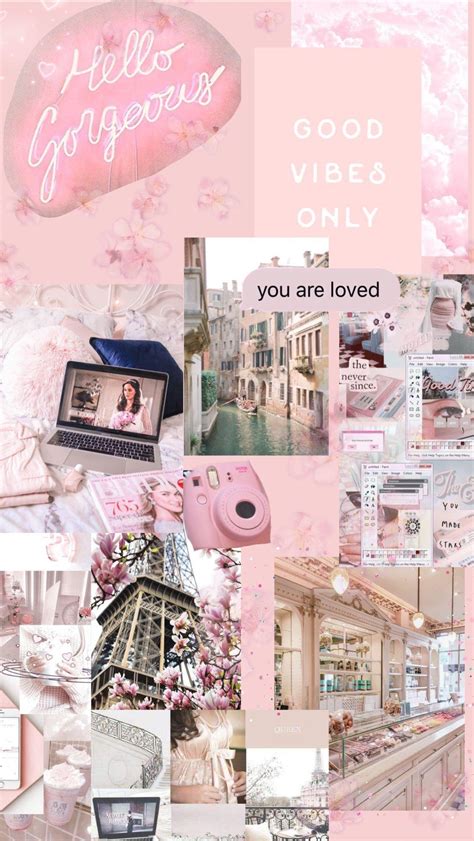 🔥 [30+] Pink Aesthetic Collage Wallpapers | WallpaperSafari