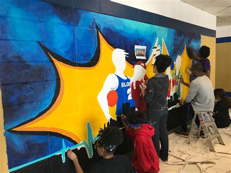 Bloom Trail Students Beautify School With New Mural Chicago Heights