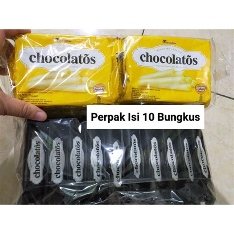 Jual Chocolatos Wafer Roll 24gr Isi 10 Bungkus Shopee Indonesia