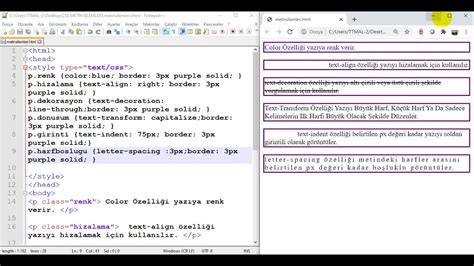 CSS Dersleri CSS Metin Düzenleme Komutları YouTube