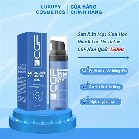 SỮA RỬA MẶT SINH HỌC THANH LỌC DA CGF HÀN QUỐC DETOX DEEP 150ML