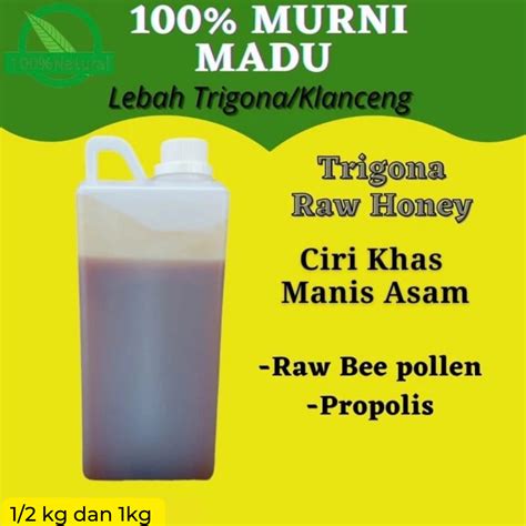 Madu Murni Asli Original 1 Kg Klanceng Trigona Liar Bambu Biroi