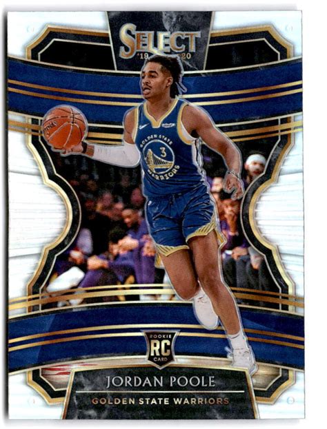 Select Silver Prizm Jordan Poole Rc Rookie Golden State