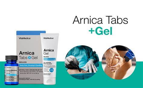 Amazon Vitamedica Arnica Montana Tablets Arnica Gel Bundle For