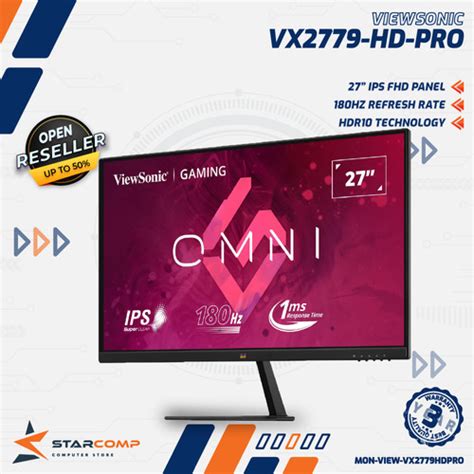 Promo Viewsonic Vx Hd Pro Monitor Led Ips P Fhd Hz Vx