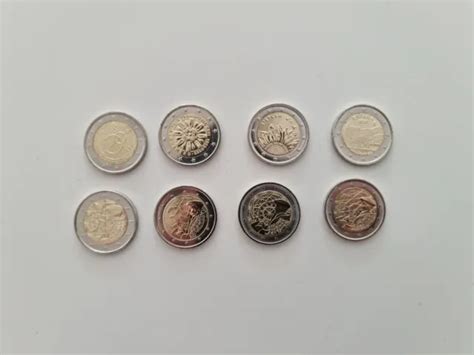 Lot De Pi Ces De Euros Commemoratives Non Circulees Eur