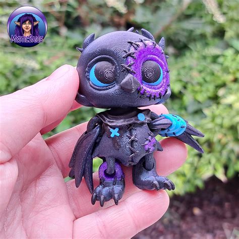 🐦 Crowly - Articulated - Crow Plushie・ 3D File for 3D printing・Cults