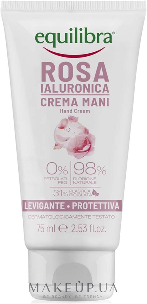 Equilibra Hyaluronic Rose Hand Cream - Крем для рук "Роза" с ...