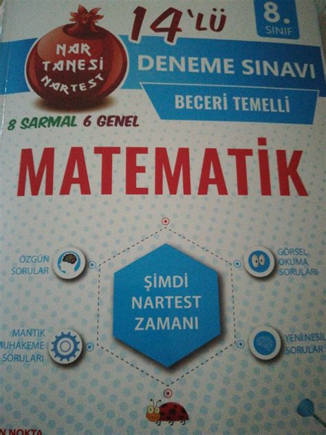 Nartest Yayınları 8 Sınıf Matematik Nar Tanesi Nartest 14 Deneme