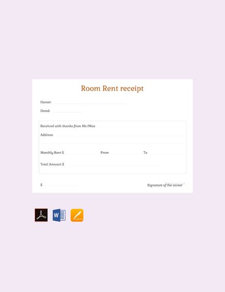 12 Free Rent Receipt Templates In Pdf