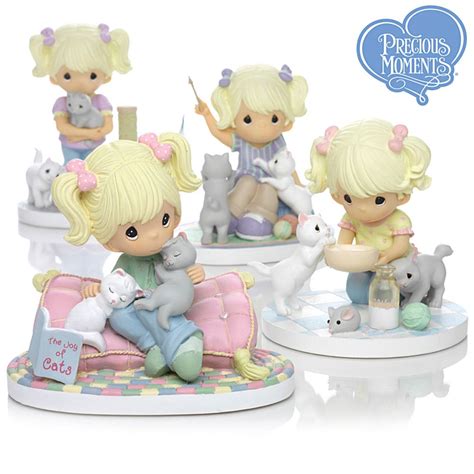 906907 Precious Moments Figurine Collection Celebrates Cuddly Cats