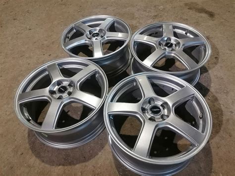 Литые диски Bridgestone 7Jx17 ET53 5x100 на Subaru Forester (SF ...
