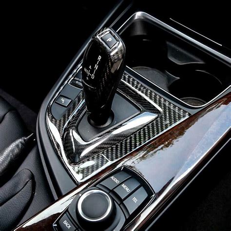 Carbon Fiber Interior Gear Shift Panel Cover Decal Trim For Bmw 3 4 F32 F30 F34 Ebay