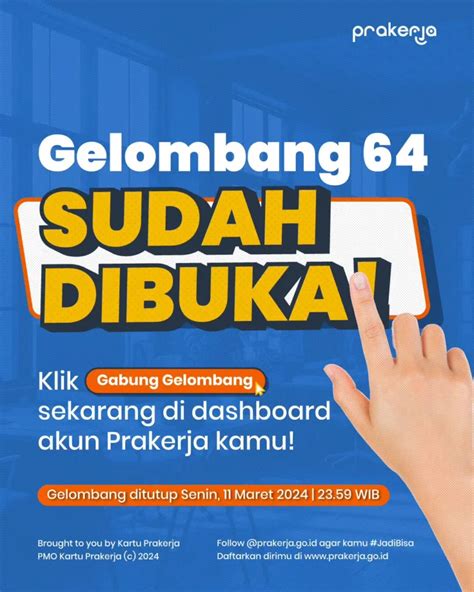 Kartu Prakerja Gelombang 64 Dibuka Simak Cara Pendaftarannya