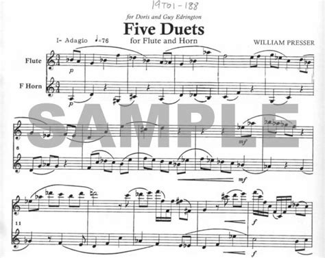 Buy Five Duets Online At 18 95 Flute World