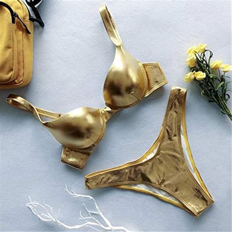 Metallic Gold Bikini Set Atelier Yuwa Ciao Jp