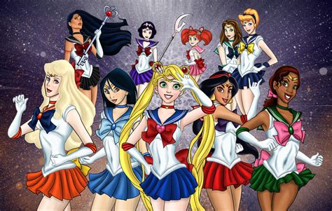 Disney Princess Sailor Scouts Disney Princess Fan Art 23072504 Fanpop