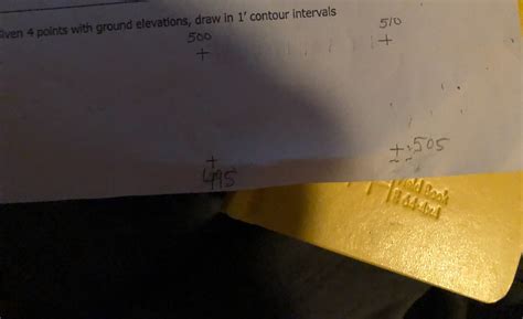 Solved Sven Points With Ground Elevations Draw In Chegg