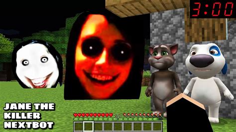 Jane The Killer Nextbot And Jeff Killer Chased Me In Minecraft