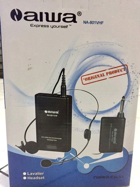 Jual Mic Wireless Aiwa Na Vhf Headset Clip On Di Lapak Al Musik